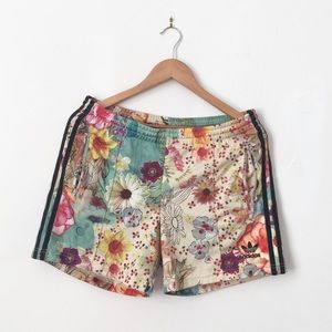Adidas x Farm floral shorts
