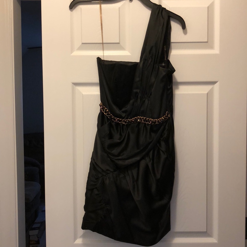 Black one shoulder dress