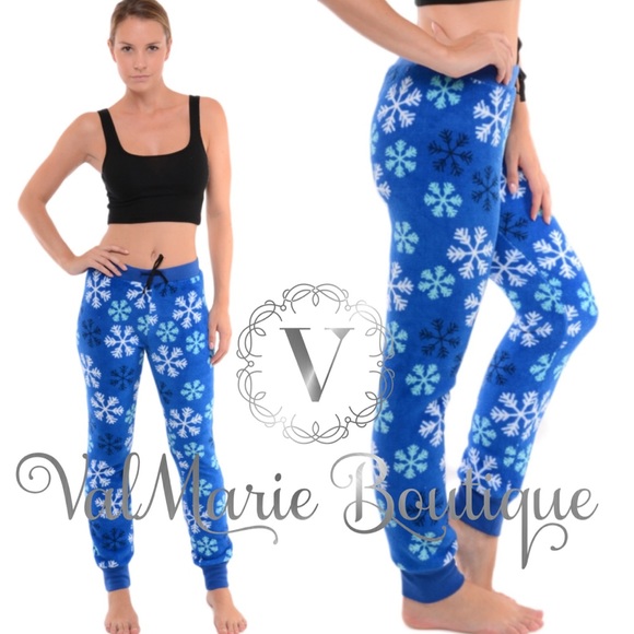 SOFTEST WOOBIE LOUNGE SNOWFLAKE PANTS - Picture 2 of 2