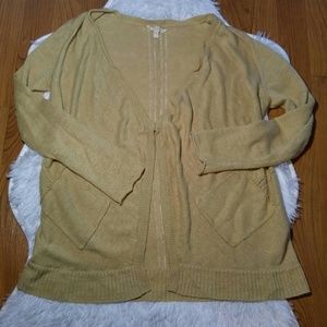 Eileen Fisher Linen Open Front Cardigan