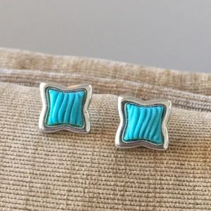 Blue wave earrings 🌊