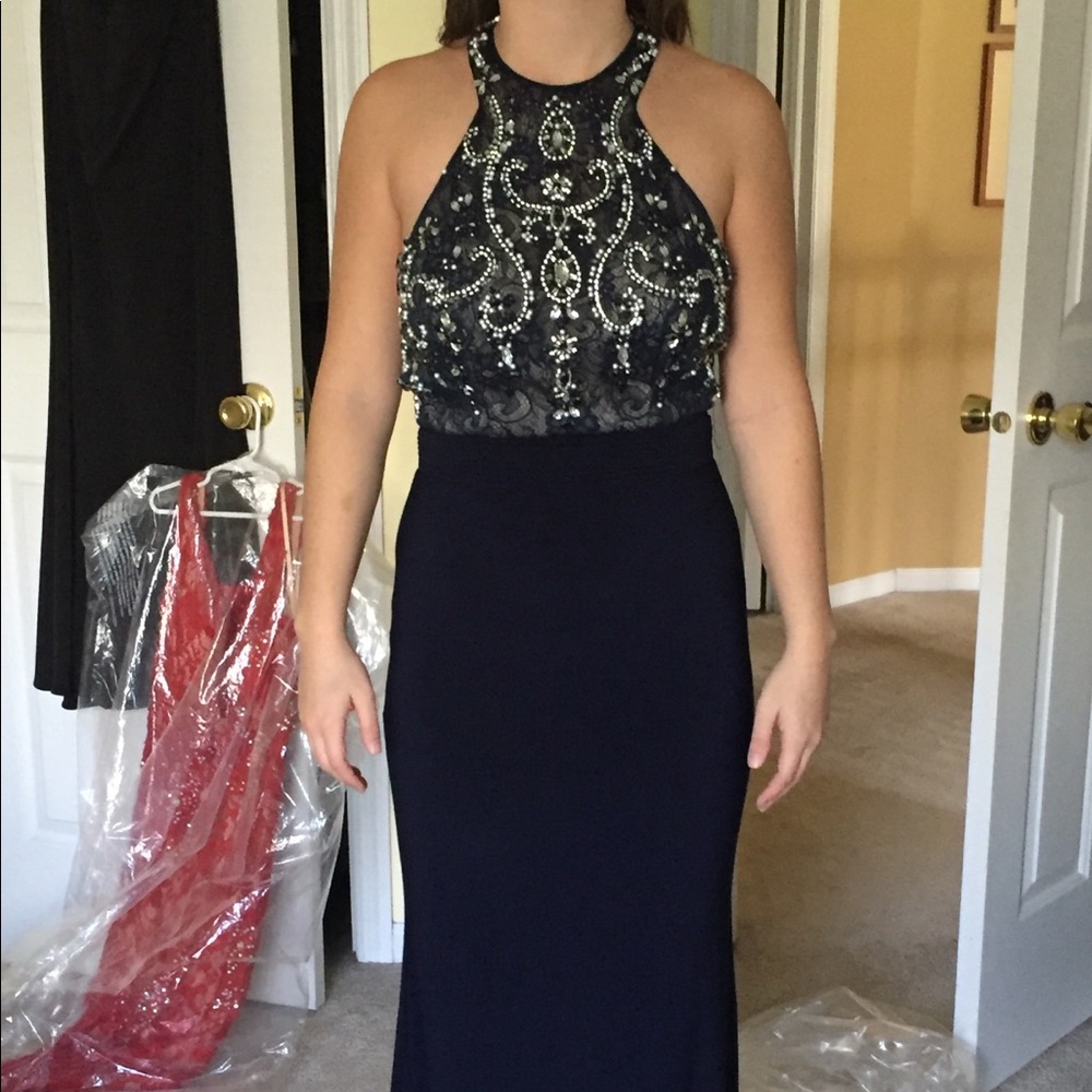 Blue Formal Prom/Military Prom Dress