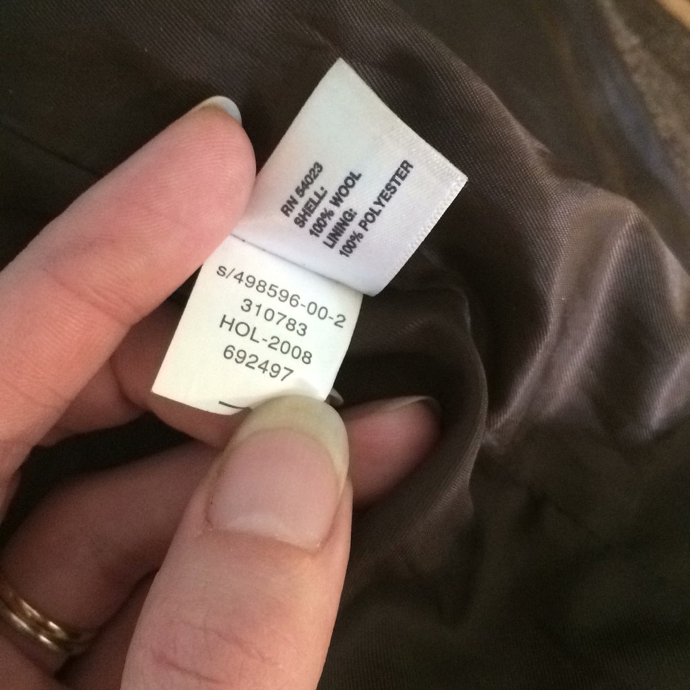 Sale Gap 💯wool coat single breast adj waist - Picture 3 of 8