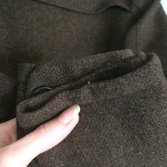 Sale Gap 💯wool coat single breast adj waist - Picture 8 of 8