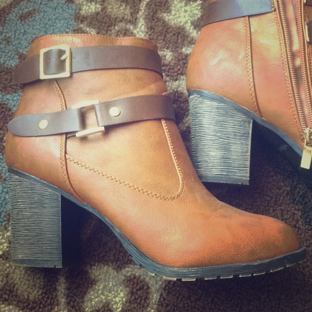 Brown booties