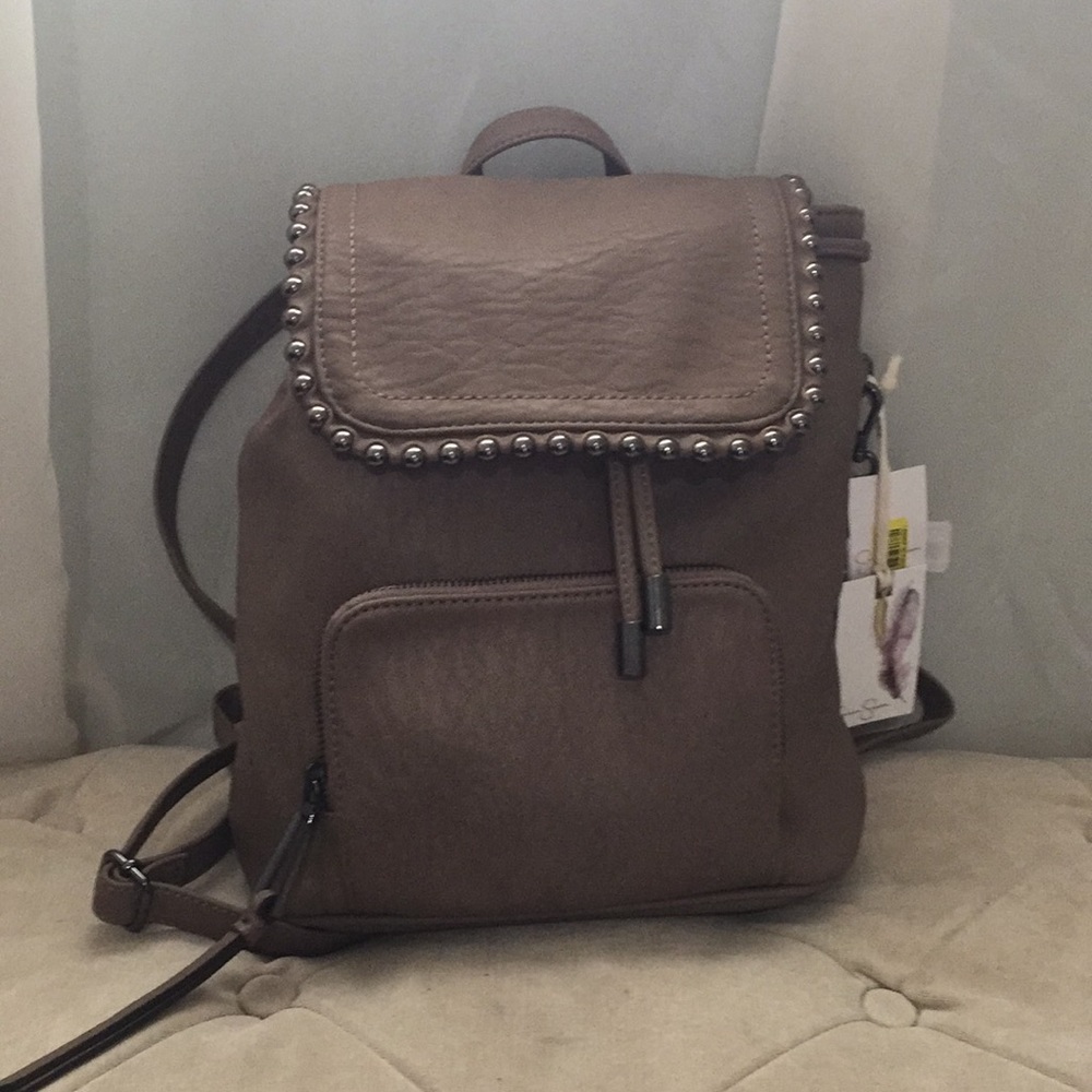 Jessica Simpson earl grey mini bookbag