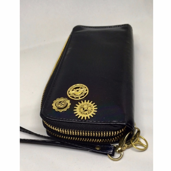 TIME PIECE STEAMPUNK CLUTCH PURSE BAG NWT - Picture 4 of 5