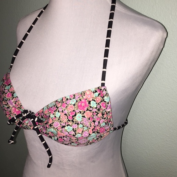 Roxy floral triangle string bikini top - Picture 3 of 5