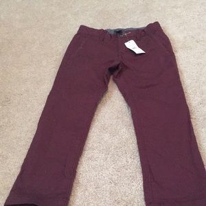 Size 5 Gap skinny pants-maroon NWT