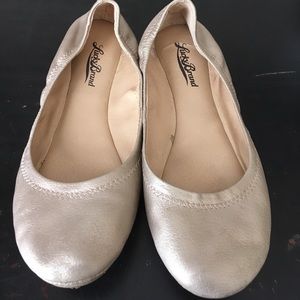 Gold ballet flats, Lucky brand