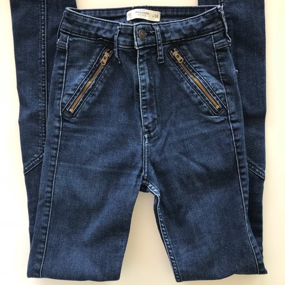 SOLD: A&F Jeans w/front zippers - Picture 1 of 3