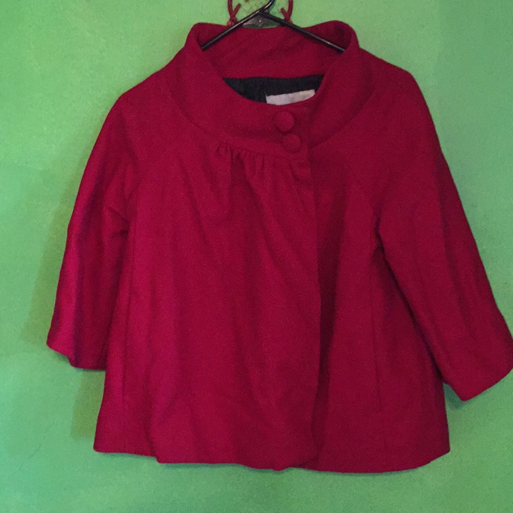 Red baby doll style jacket - Medium