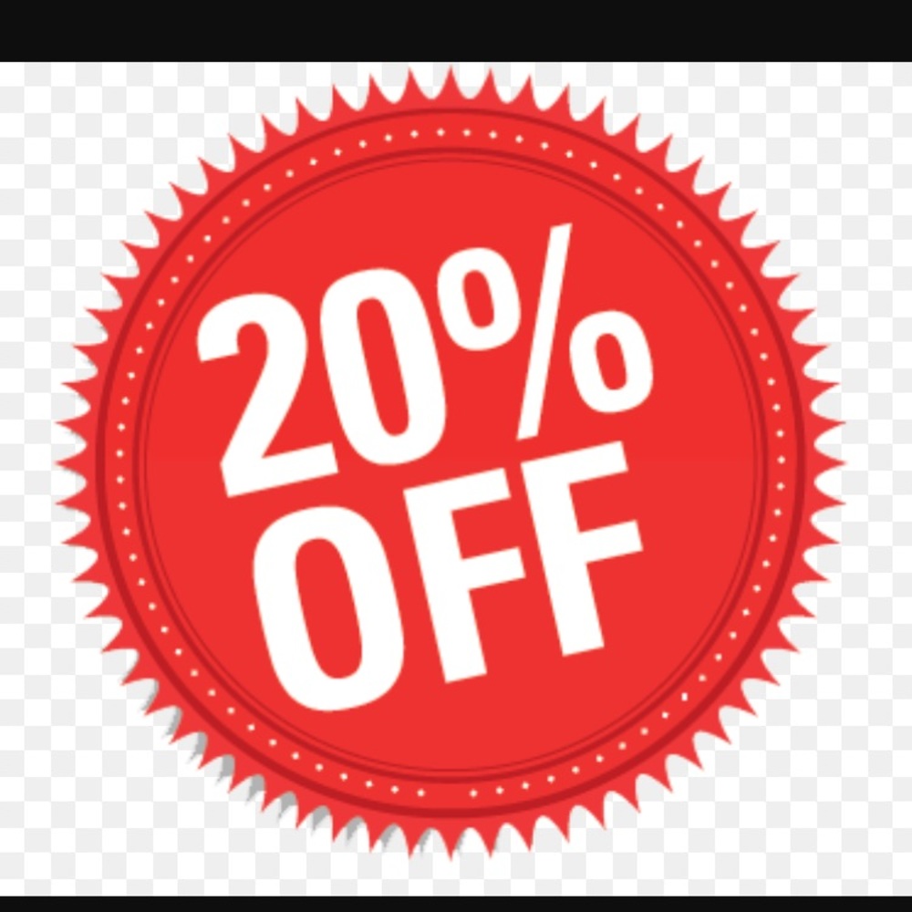20 % off 2 or more items