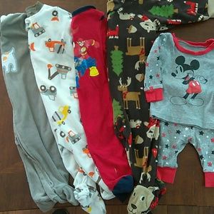 Baby Boys Sleeper PJ bundle. Christmas 3-6 month