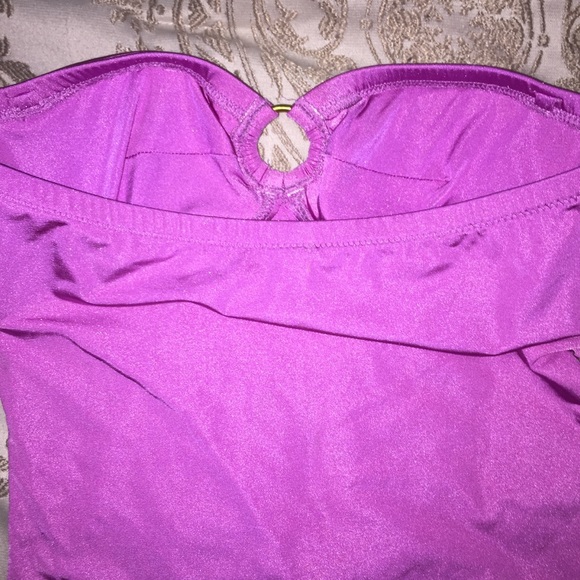J. Crew lilac strapless one piece swimsuit - Picture 3 of 5