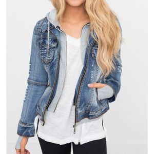 Hooded Jean jacket
