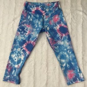 Tie-dye Knee Length Leggings