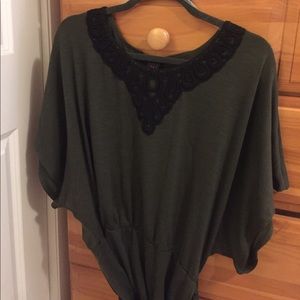 Beautiful green sweater.