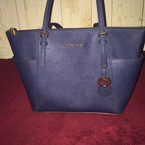 Michael Kors Navy Blue Jet Set Tote