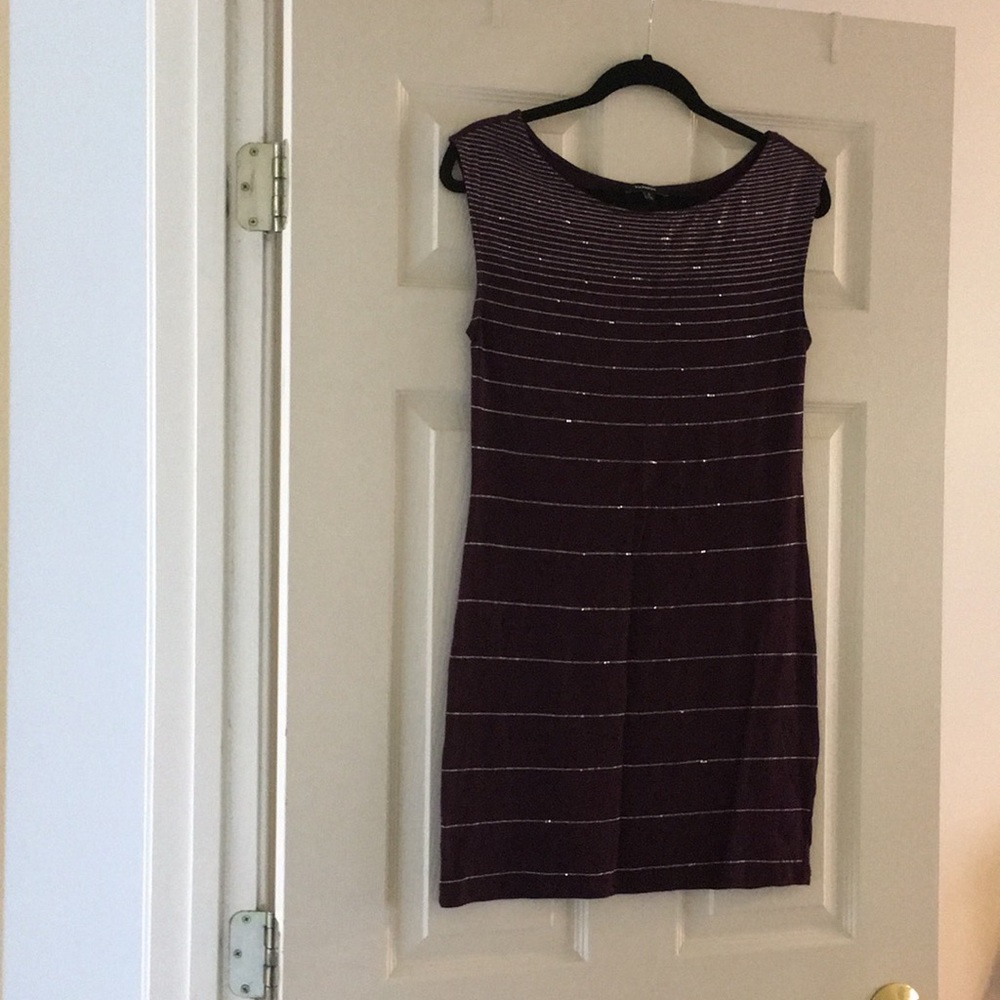 Express plum sleeveless dress