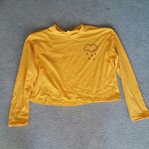 Yellow Raincloud Print