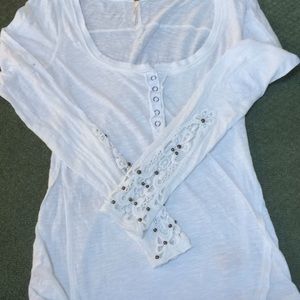 🌸Gorgeous Free People White Long-sleeve🌸