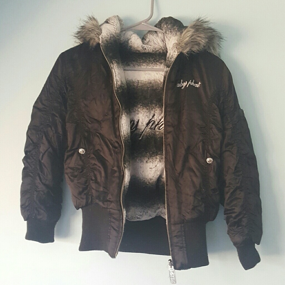 Baby Phat girls reversible coat