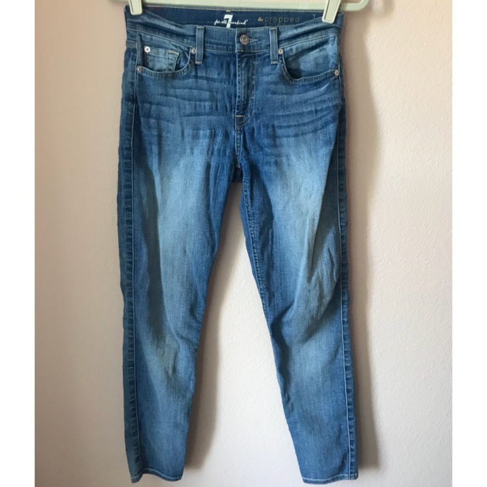 👖 7 for all mankind skinny cropped jeans 👖