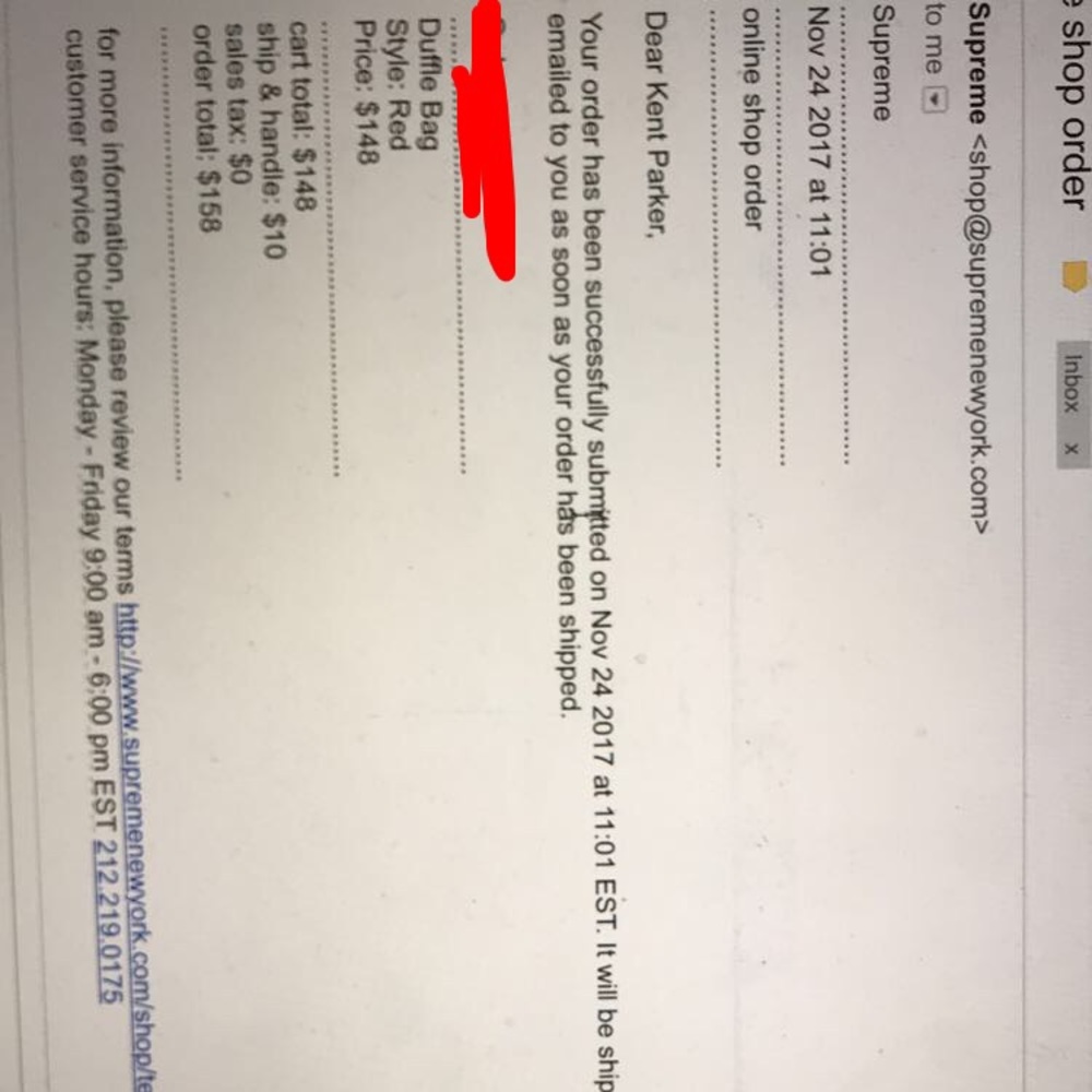 Supreme Duffle Bag Red In Packaging