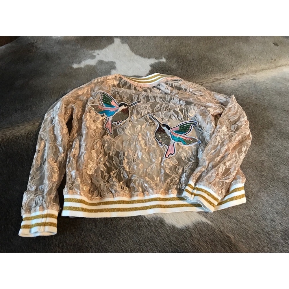 Beautiful lace bomber jacket