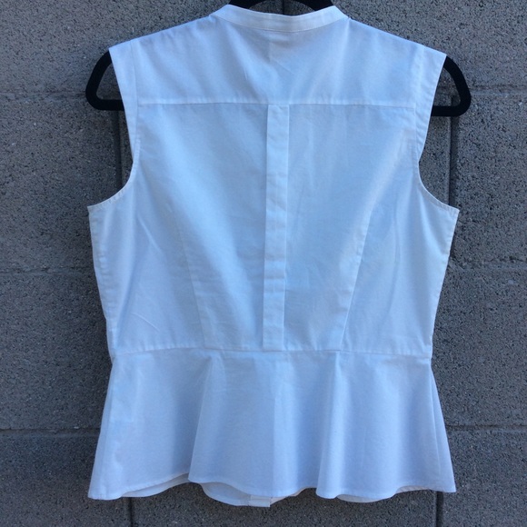 White Peplum Top - Picture 3 of 5