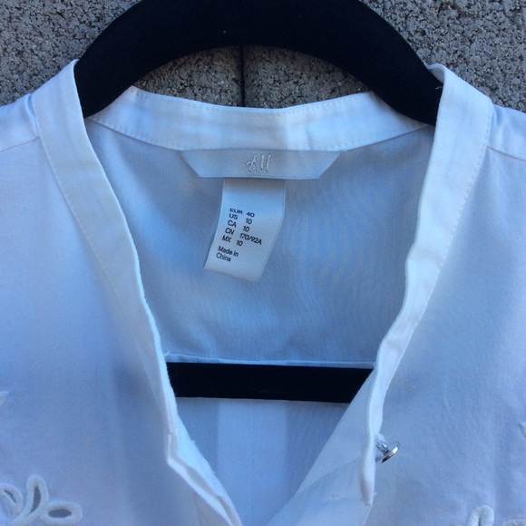 White Peplum Top - Picture 4 of 5