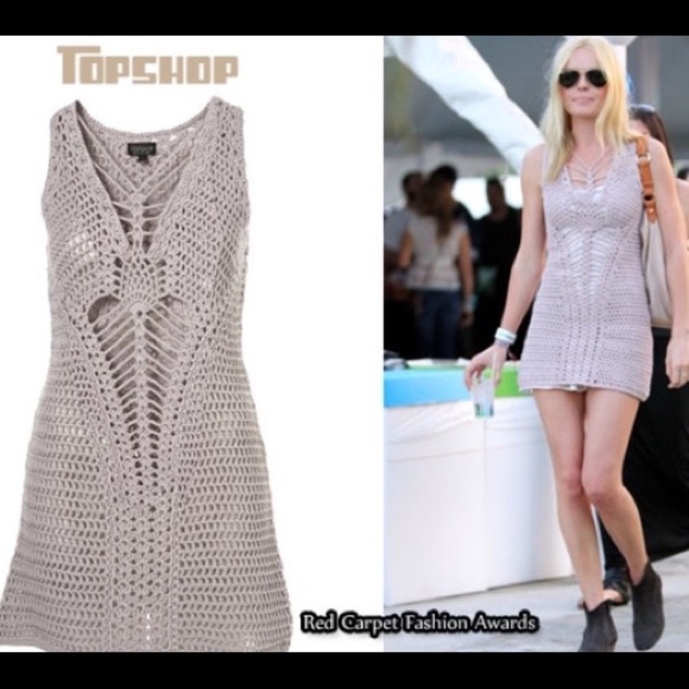 Topshop Crochet Dress