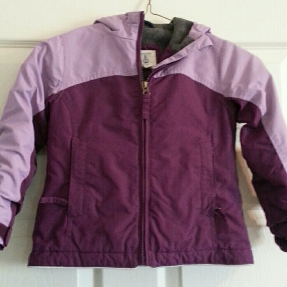 Lands End hooded coat - sz 4