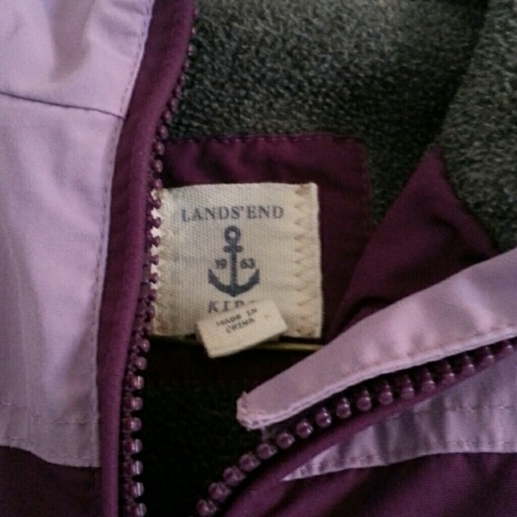 Lands End hooded coat - sz 4 - Picture 2 of 3