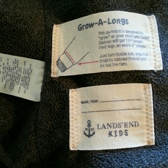 Lands End hooded coat - sz 4 - Picture 3 of 3