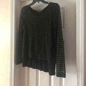 Rebecca Minkoff size 2 overlay long sleeve shirt