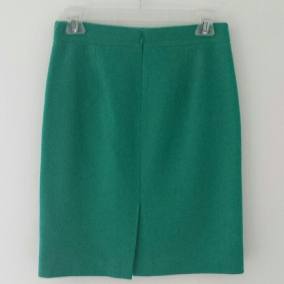 J.Crew The Pencil Skirt - Green - Wool blend - 0 - Picture 3 of 3