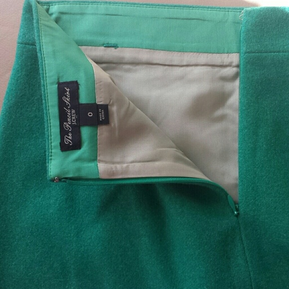 J.Crew The Pencil Skirt - Green - Wool blend - 0 - Picture 2 of 3