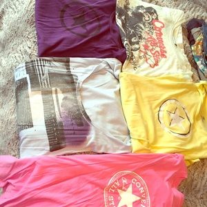 Converse shirts all 5