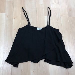 Black flowy Tobi crop top