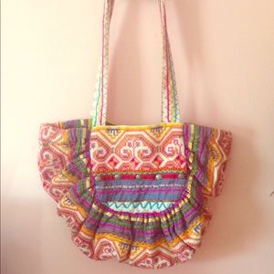 Anthropologie Nest embroidered purse