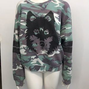 Wildfox camouflage sweatshirt