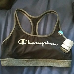Champion black and gray sportsbra NWT