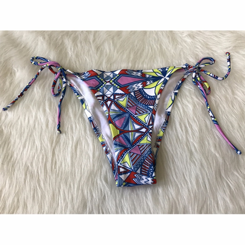 Asos Tie Sides Colored Geo Bikini Bottom 10