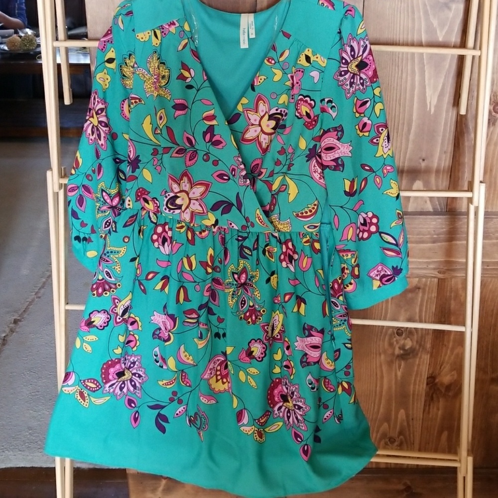 Super cute tunic, lined, side zip