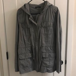 Gray utility jacket