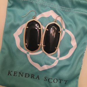 Kendra Scott Earrings Black & Gold