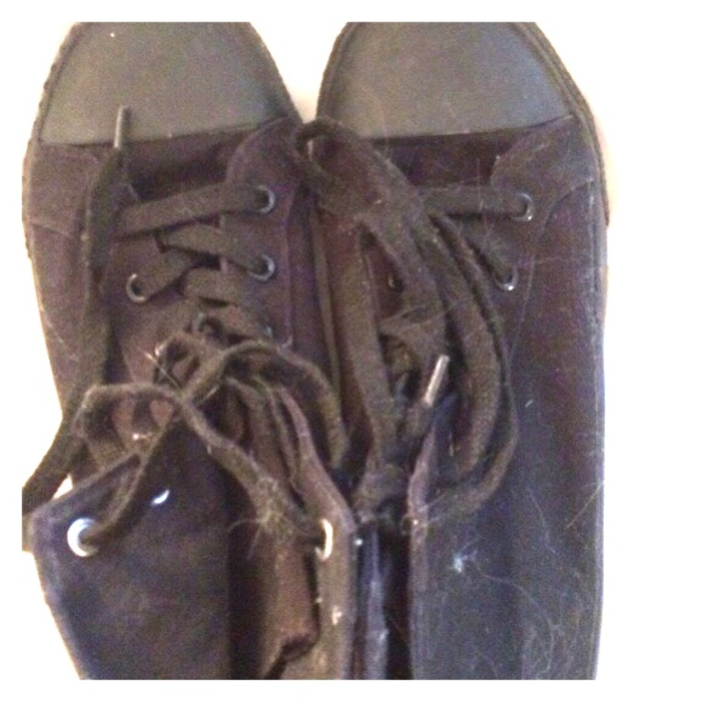 Pair of black high-top airwalk