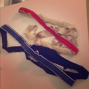 JCrew beaded ribbon belts